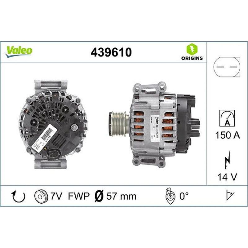 Valeo Car Alternator 12V 439610