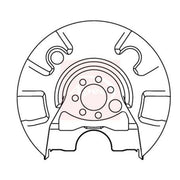Apec Brake Disc Splash Guard Rear Right ASG1040