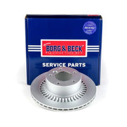 Borg & Beck 2 x Vented Rear Brake Discs BBD6214S