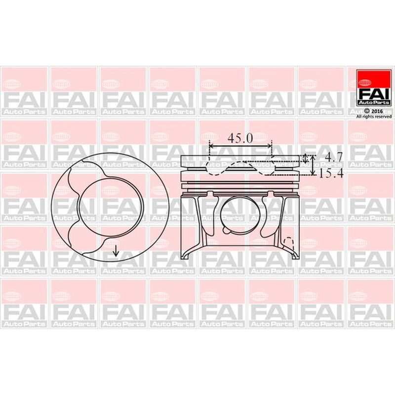 FAI Piston Cylinder Bore = PK6-000