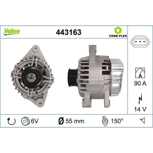 Valeo Car Alternator 12V 443163