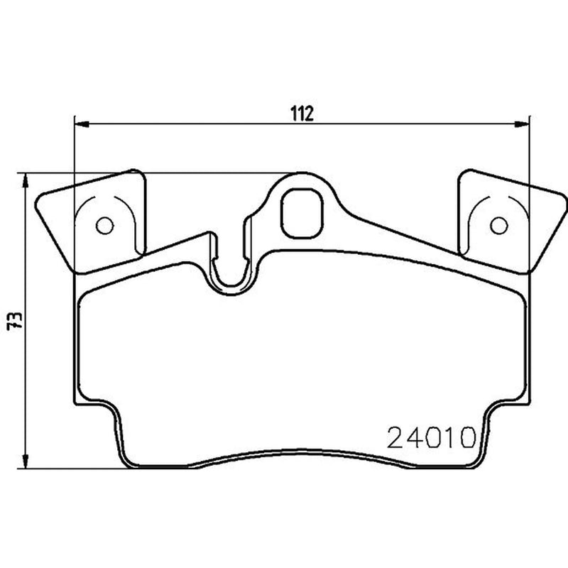 Mintex Rear Brake Pad Set MDB2742