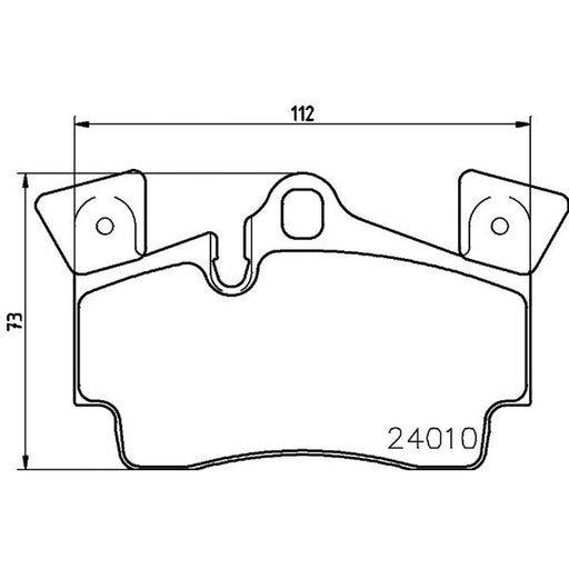 Mintex Rear Brake Pad Set MDB2742