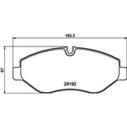 DON Front Brake Pad Set PCP1629
