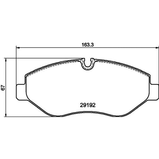 DON Front Brake Pad Set PCP1629