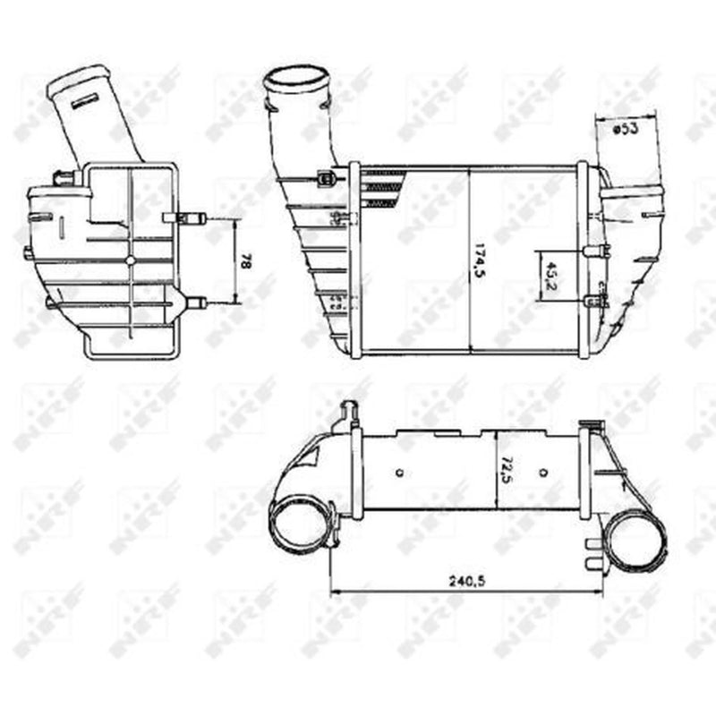 NRF Intercooler (Charge Air Cooler) 30131