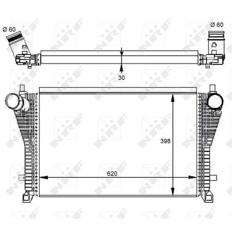 NRF Intercooler (Charge Air Cooler) 30291