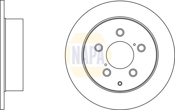 NAPA Brake Disc Set Solid