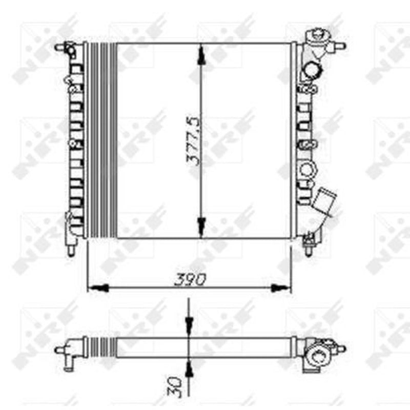NRF Engine Radiator 58771