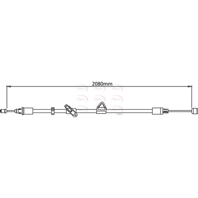 Apec Handbrake Cable Left Rear CAB1157