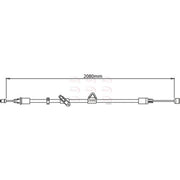 Apec Handbrake Cable Left Rear CAB1157