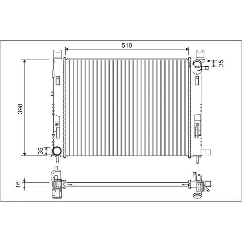 Valeo Engine Radiator 701120
