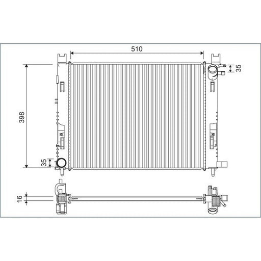 Valeo Engine Radiator 701120