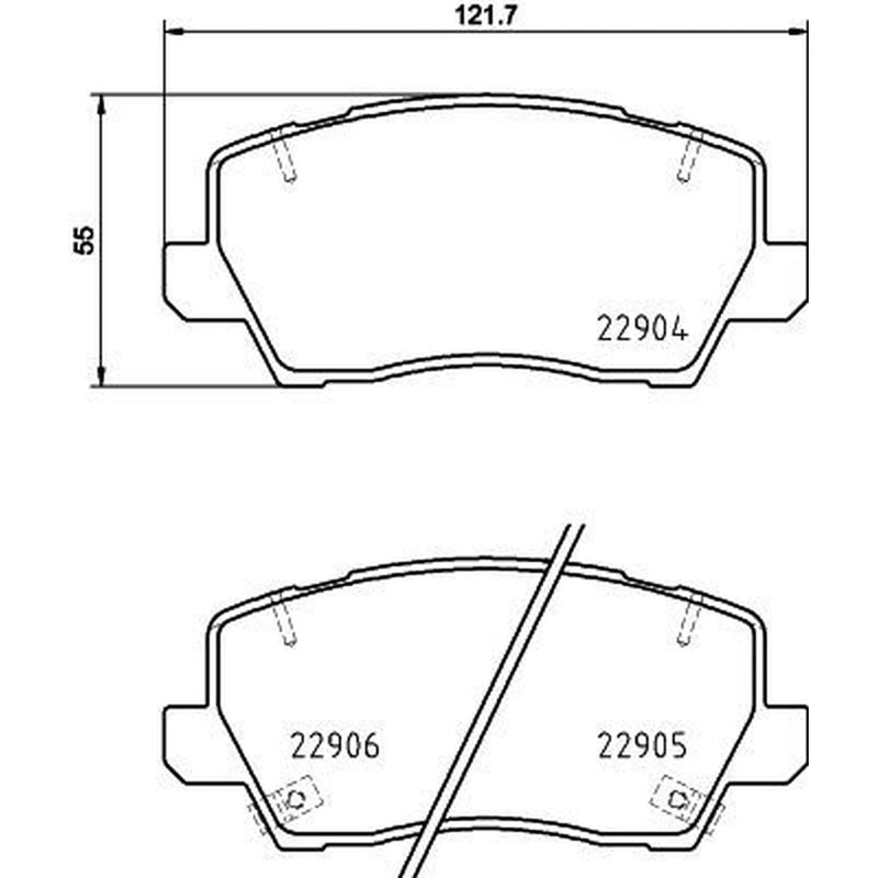 Mintex Front Brake Pad Set MDB4079