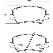 DON Front Brake Pad Set PCP1800