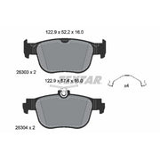 Textar Rear Brake Pad Set 2630301