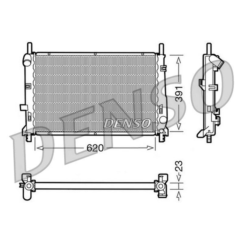 Denso Engine Radiator DRM10070