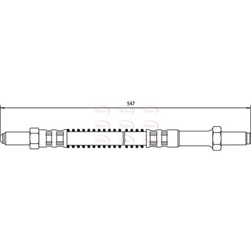 Apec Brake Hydraulic Hose Line Front HOS3035