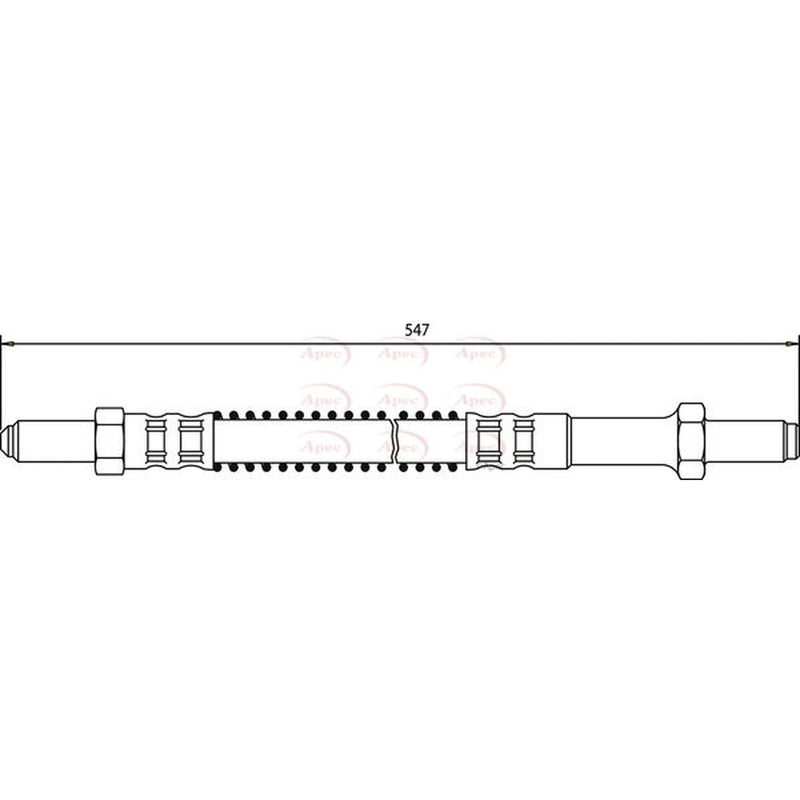 Apec Brake Hydraulic Hose Line Front HOS3035