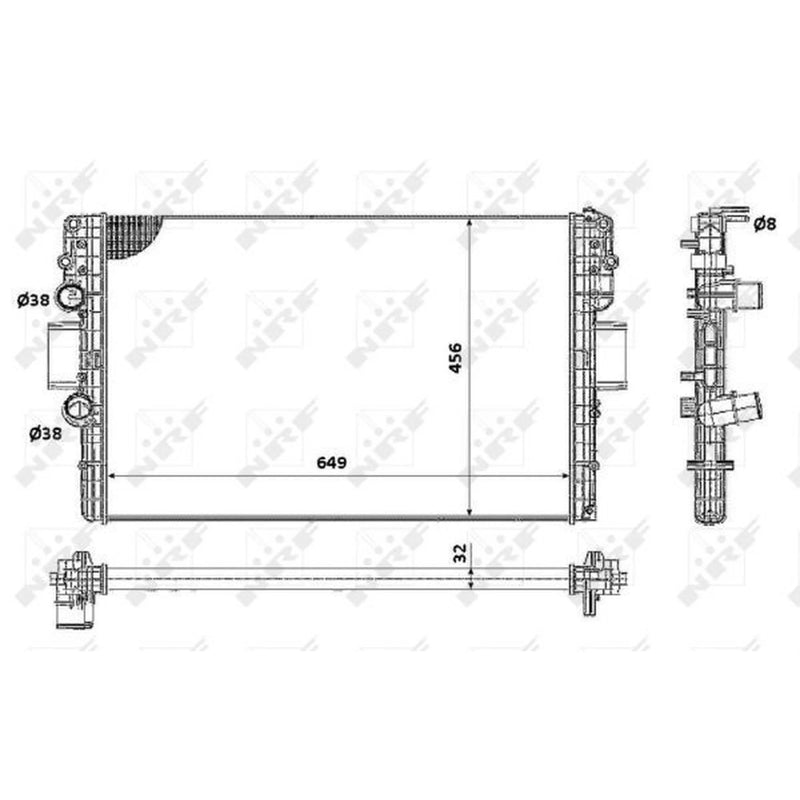 NRF Engine Radiator 58361