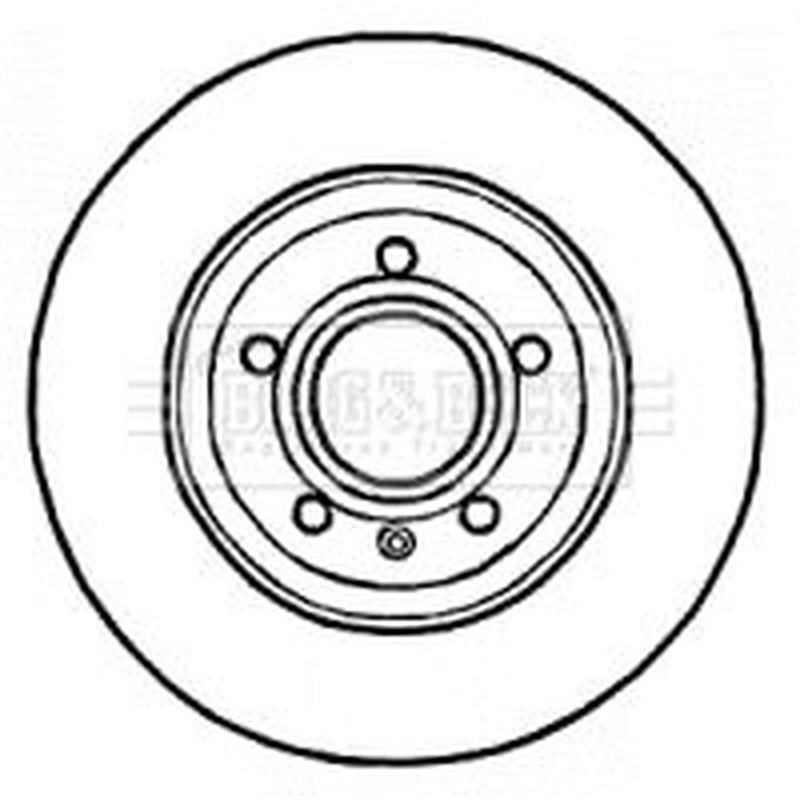 Borg & Beck 2 x Solid Rear Brake Discs BBD4545