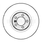 Borg & Beck 2 x Solid Rear Brake Discs BBD4085
