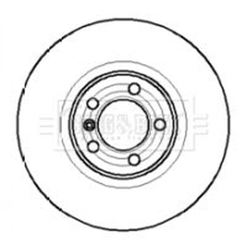 Borg & Beck 2 x Solid Rear Brake Discs BBD4085