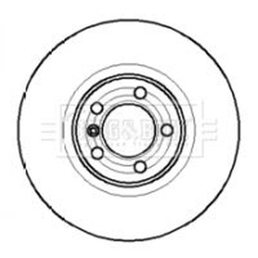 Borg & Beck 2 x Solid Rear Brake Discs BBD4085