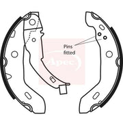 Apec Brake Shoe Set Axle Kit SHU589