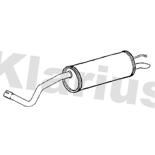 Klarius Box With Tail Pipe Rear SE242P