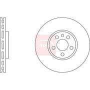 Apec 2 x Vented Front Brake Discs DSK2205