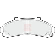 Apec Front Brake Pad Set PAD988
