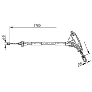 Bosch Handbrake Cable Front 1 987 477 575