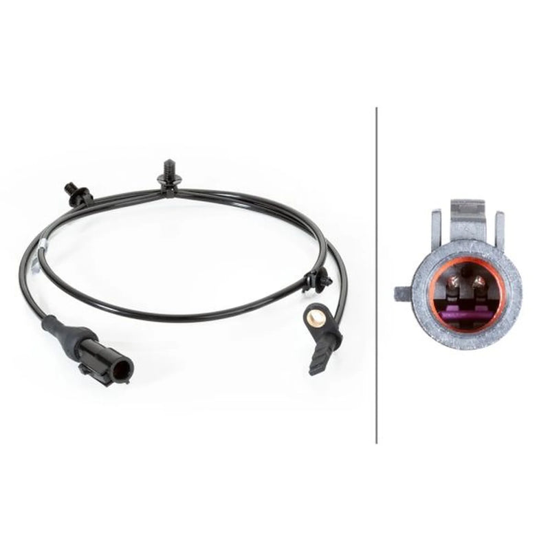 Hella ABS Wheel Speed Sensor Rear 6PU 230 040-521