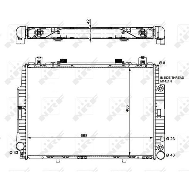 NRF Engine Radiator 55320