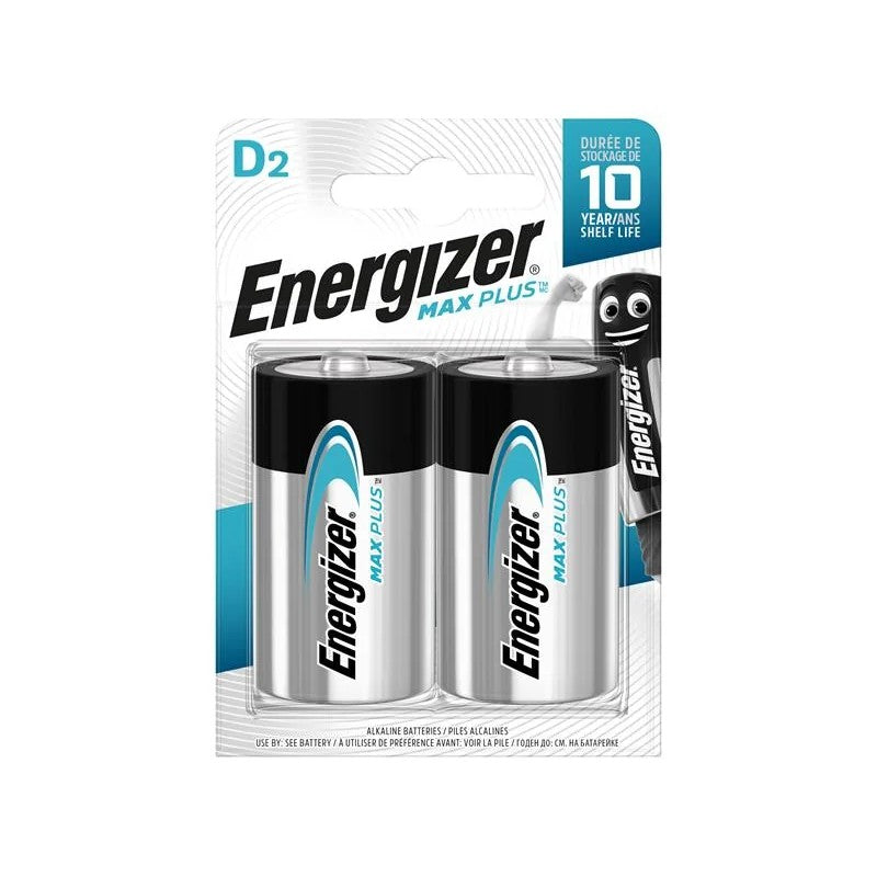 Energizer® MAX PLUS™ D Alkaline Batteries (Pack 2) - S13462