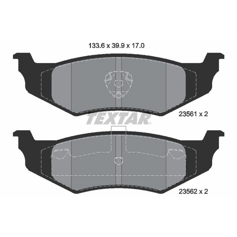 Textar Rear Brake Pad Set 2356102