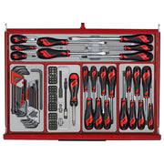 Teng Tools 26" PRO35™ Roller Cabinet Tool Kit 282 Pieces Red