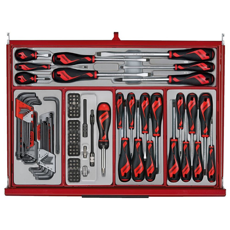 Teng Tools 26" PRO35™ Roller Cabinet Tool Kit 282 Pieces Red