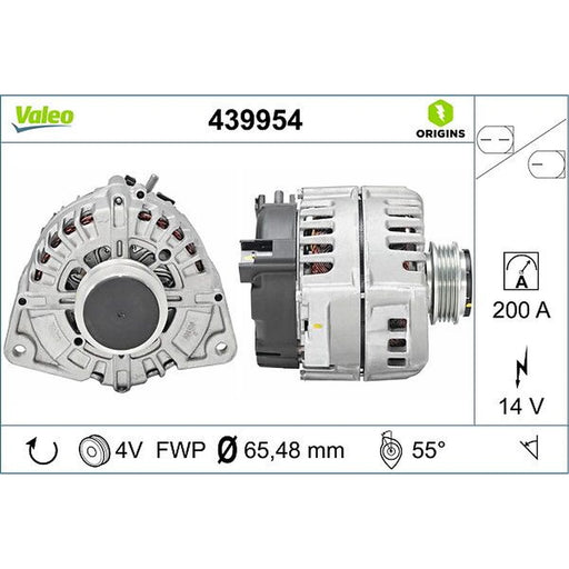 Valeo Car Alternator 12V 439954