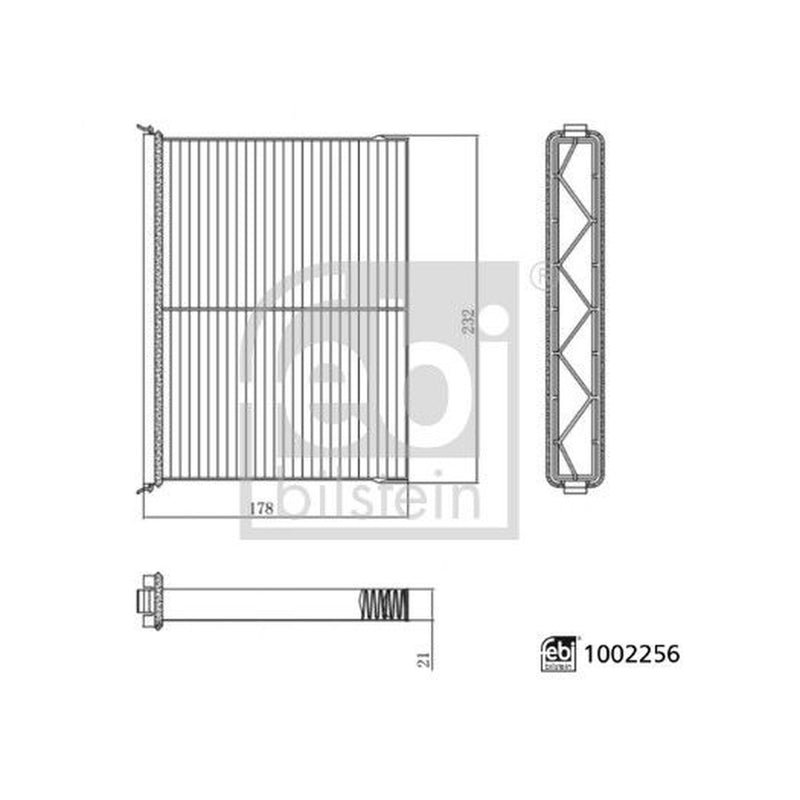 Febi Cabin Air Filter (Pollen Filter) 1002256