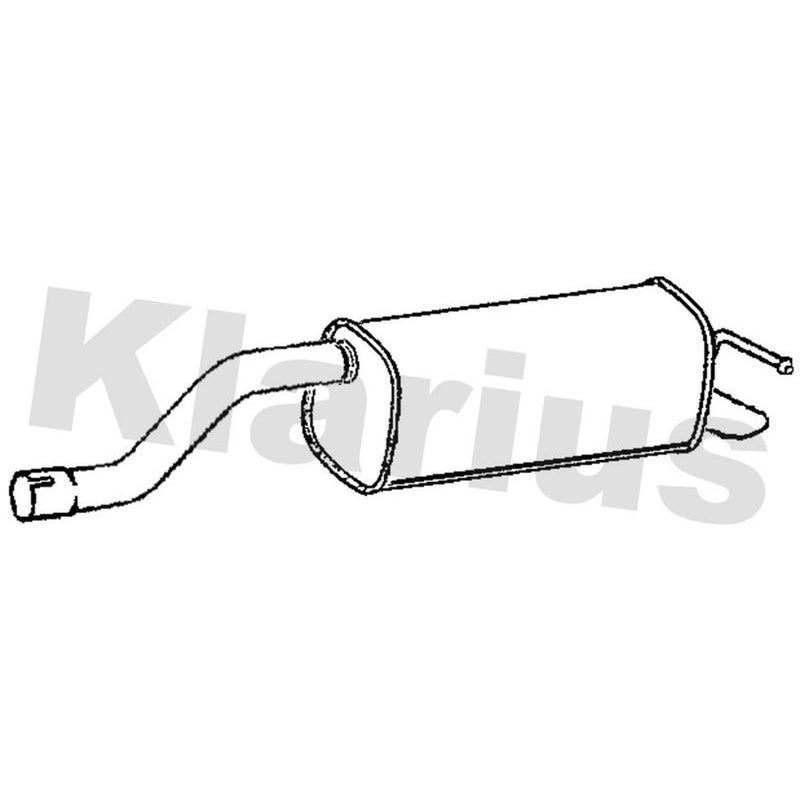 Klarius Box With Tail Pipe Rear SK158G