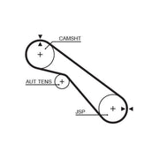 Gates Timing Belt Kit with Rollers K015405XS