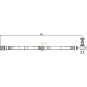 NAPA Brake Hydraulic Hose Line Front NBH1254