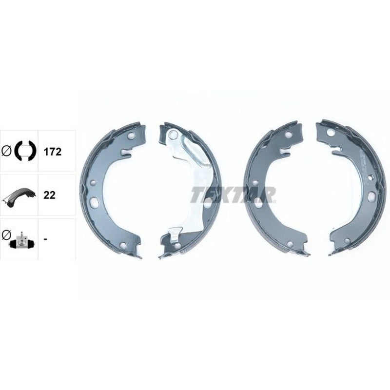 Textar Parking Brake Shoe Set 91066500