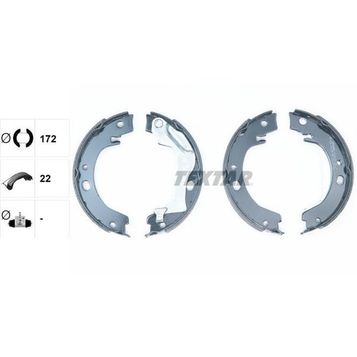 Textar Parking Brake Shoe Set 91066500
