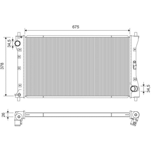 Valeo Engine Radiator 701394