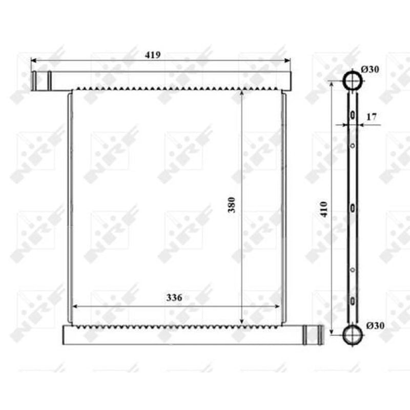 NRF Engine Radiator 53598