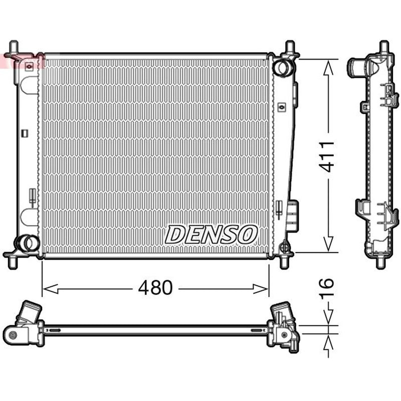 Denso Engine Radiator DRM43003