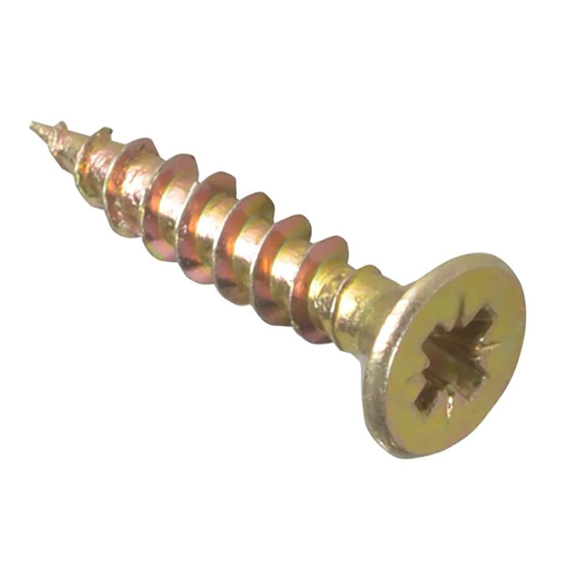 ForgeFix Multi-Purpose Pozi Compatible Screw CSK ST ZYP 3.5 x Box 200 13-50mm